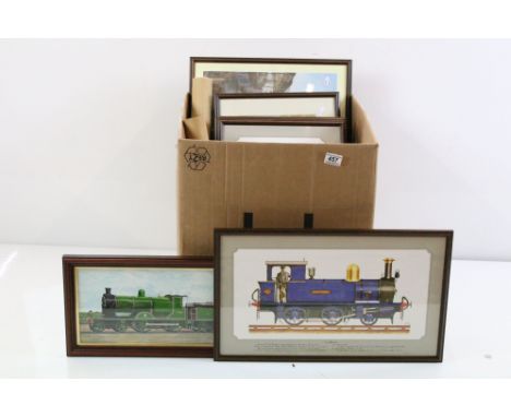 Collection of Steam Train / Locomotive Prints including approximately fourteen framed and glazed and a selection of unframed 