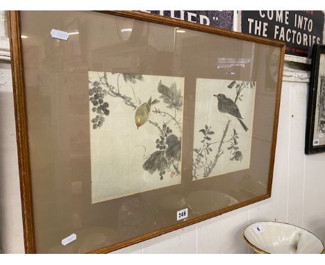 A Japanese print of birds