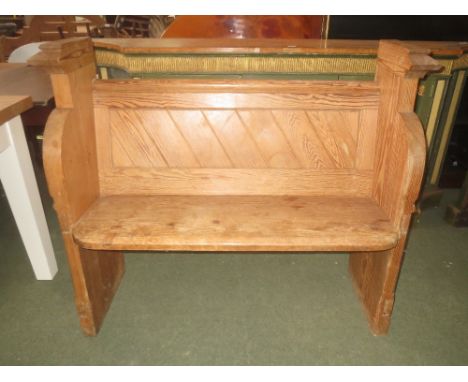 Small pine bench