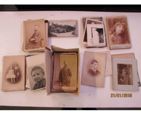 Quantity of Victorian/Edwardian Portrait photographs and various later family black and white photographs