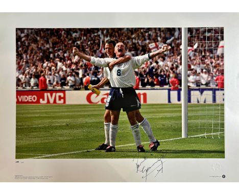 Paul Gascoigne Euro 96 Goal vs Scotland Signed limited edition print No one will ever forget Euro 96 and England’s great perf