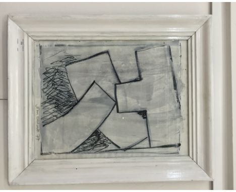 John Edwards (British, 1938-2009):Abstract study, mixed media, signed & dated.  Note: John Edwards was a rising star on the B