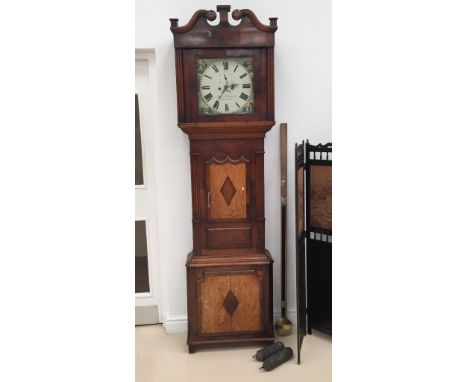 A 19th century mahogany longcase clock, the dial signed 'C Allmark, Chester'