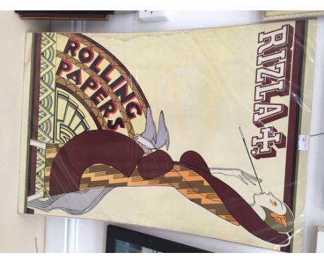 A Rizla advertising poster