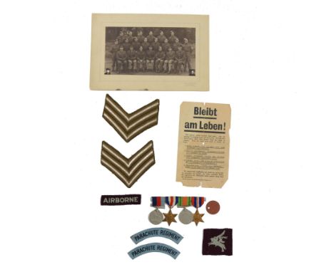WWII Special Forces; Special Allied Airborne Reconnaissance Force relating Sgt. Raymond William Greenley, including set of fo