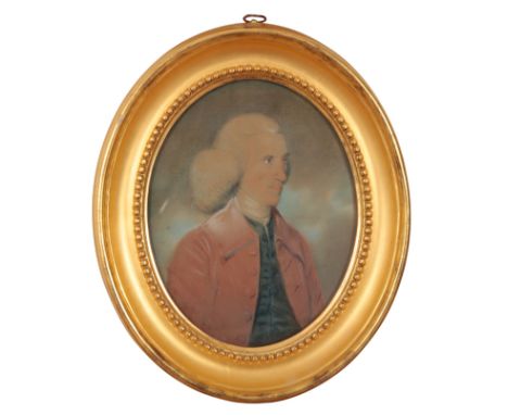 ENGLISH SCHOOL, 18TH CENTURY A portrait of a gentleman pastel on paper, 20cm x 16cm 