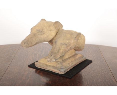 AFTER M. BERTIN (FRENCH 20TH CENTURY) 'At the Finish Line' in composite stone, 28.5cm high x 45cm wideProvenance: The residua