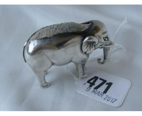 Pin cushion in the form of an elephant Birm 1906 by  A & L Ltd        