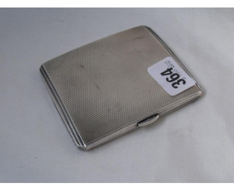 Engine turned cigarette case 2.5” high Birm 1940 130g  