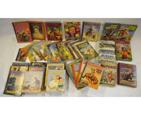 Ten various Rupert the Bear Annuals - mostly 1950's (3 disbound), to/w The Rupert Adventure Series (paper comic) nos. 1 - 36 