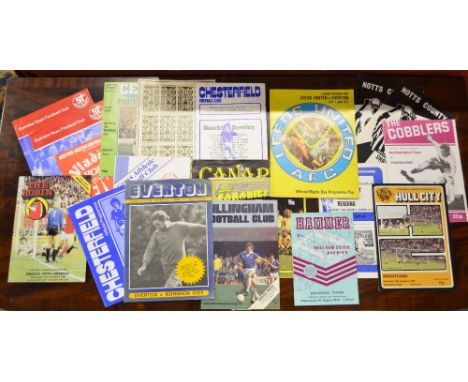 A large quantity of 1st Division and other football programs - mostly 1970's and 1980's to/w a smaller quantity of 1950's and