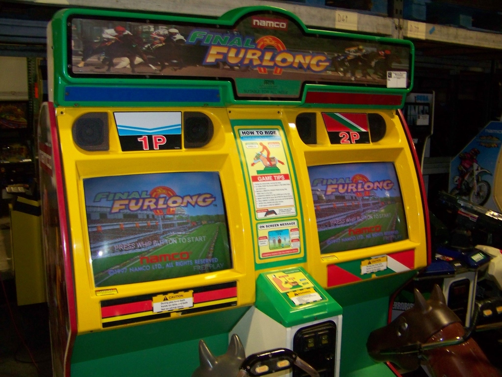 FINAL FURLONG NAMCO HORSE RACING ARCADE GAME