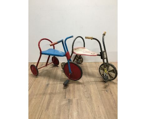 2 VINTAGE KIDS TRICYCLES