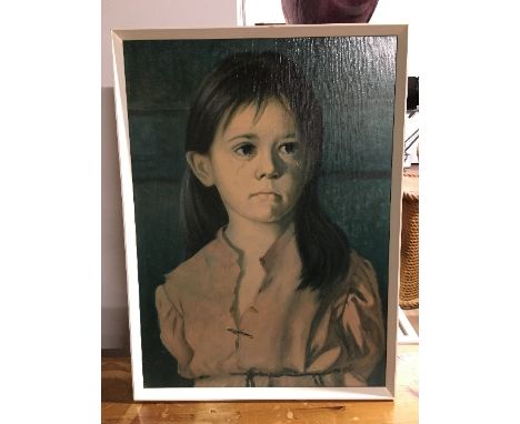 VINTAGE GIOVANNI BRAGOLIN PRINT CRYING GIRL