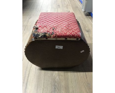 A VINTAGE BOX STOOL