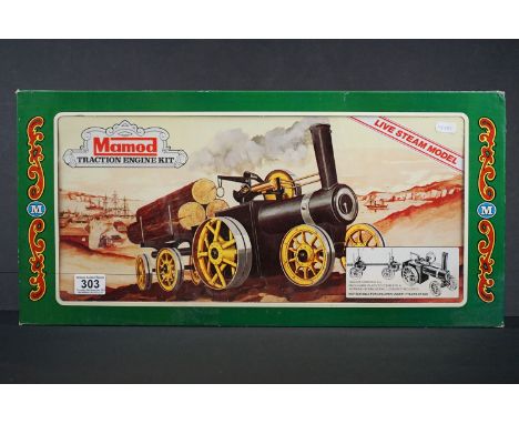 Boxed Mamod Traction Engine Kit live steam model, complete and unused with instructions 