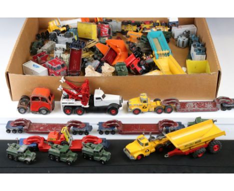 Collection of over 40 Mid 20th C onwards play worn diecast models, mostly Matchbox and Lesney, featuring, Matchbox King Size 