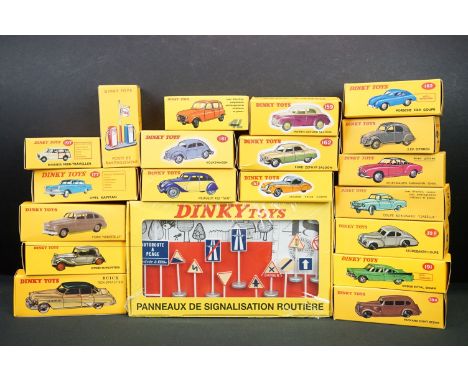 20 Boxed Dinky Atlas Editions diecast models to include 159 Morris Oxford Saloon, 162 Ford Zephyr Saloon, 24 N Citroen Tracti