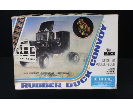 Boxed &amp; unbuilt ERTL Blueprint Rubber Duck Convoy 1/25th scale plastic model kit no. 8036, with instructions (unchecked f