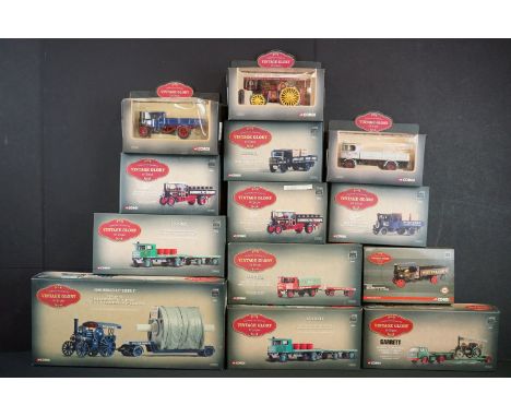 13 Boxed Corgi Vintage Glory of Steam diecast models to include 80102, 22402, CC20110, CC20003, CC20206, 80205, 80008, 80206,