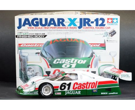 Boxed Tamiya 1/10 58352 R/C Jaguar XJR-12 Daytona Winner radio control racing car with instructions 