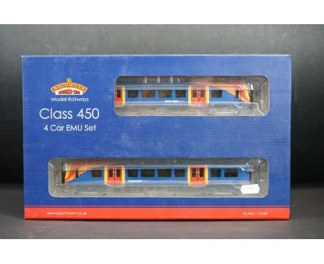 Boxed Bachmann OO gauge 31-040 Class 450 Four Car EMU 450073 South West Trains 21 DCC 