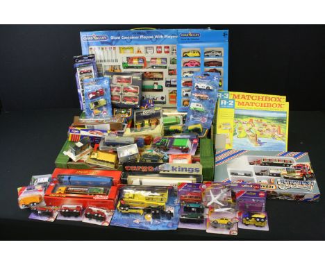 Around 80 boxed/carded diecast models &amp; multi sets to include Siku, Matchbox Convoy, Chad Valley, Schuco Junior etc plus 