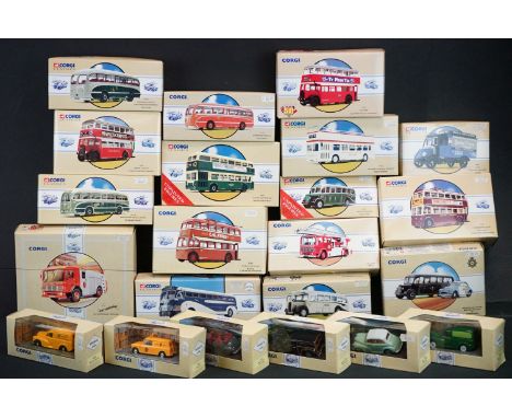 22 Boxed Corgi Classics diecast models to include 11 x Public Transport from Corgi with COAs (97821, 97178, 97800, 97857, 978