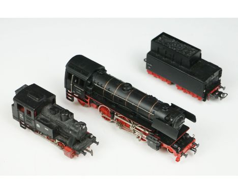 Two HO gauge Marklin locomotives to include 2-6-2 23014 and 0-6-0 1295 (play worn) 