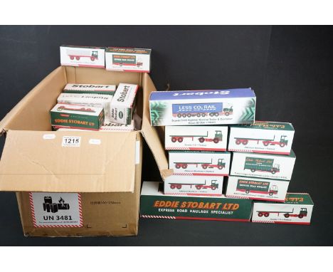 29 Boxed &amp; sealed Atlas Editions Eddie Stobart 1:76 scale diecast models to include H4939 Volvo FH Walking Floor Trailer,