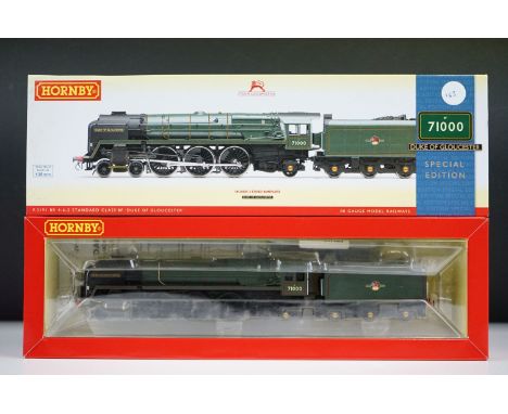 Boxed Hornby OO gauge R3191 BR 4-6-2 Standard Class BP Duke of Gloucester Special Edition locomotive 