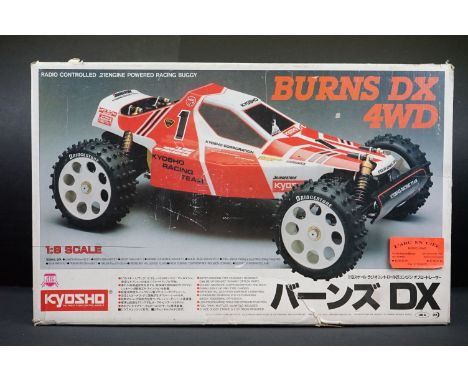 Boxed Kyosho 1:8 Burns DX 4WD Radio Controlled .21 Engine Powered Racing Buggy 