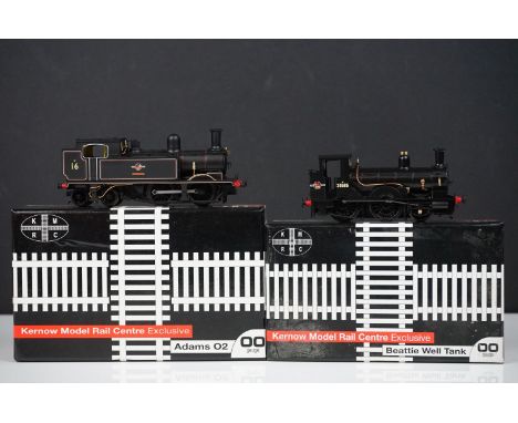 Boxed Kernow Model Rail Centre K2102 Adams O2 Tank BR Black Late Crest 16 Ventor locomotive plus a boxed K2053 Beattie Well T