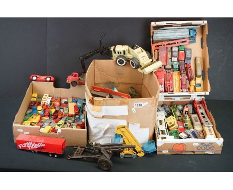 Over 110 mid 20th C onwards mostly diecast models to include Dinky, Corgi, Matchbox, Tonka, etc, featuring Dinky Commer, Corg