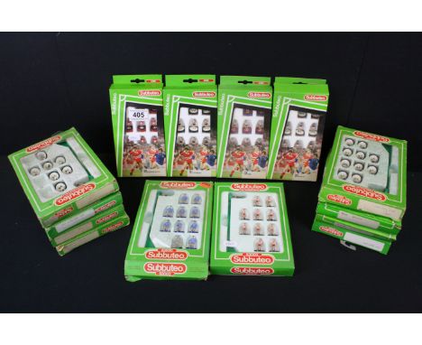 Subbuteo - 14 Boxed LW teams to include 684 Manchester United, 704 Aston Villa, 719 England, 681 West Germany, 687 Watford, 5
