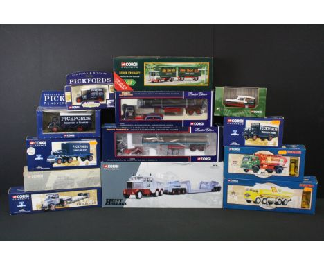 13 Boxed Corgi Classics haulage related diecast models to include Bassetts Roadways CC12509, Killingbeck CC12508, 2 x Heavy H