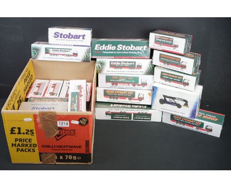 26 Boxed &amp; sealed Atlas Editions Eddie Stobart 1:76 scale diecast models to include F1459, RV100, H156, F018, M344, H8505