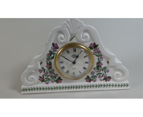 A Portmeirion Botanic Garden Quartz Mantle Clock, 21cm High  