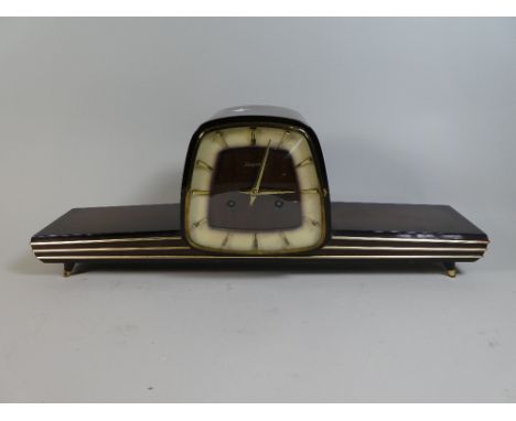 A Vintage 1960's Dugena Mantle Clock, 57cm Wide