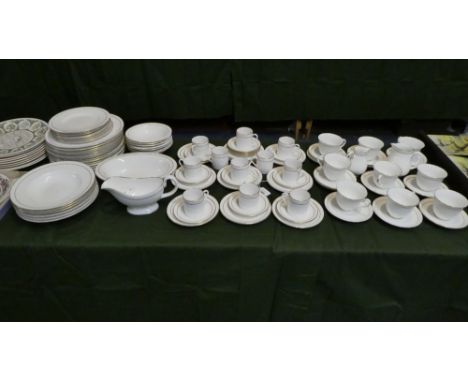 A Large Collection of Royal Worcester Contessa Dinner, Tea and Coffee Wares