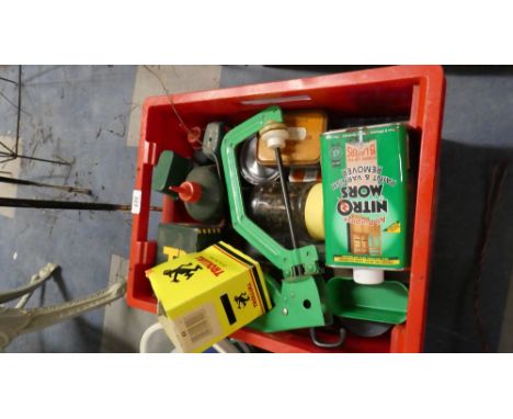 A Box of Various Tools and Fittings, Screws, Glues etc