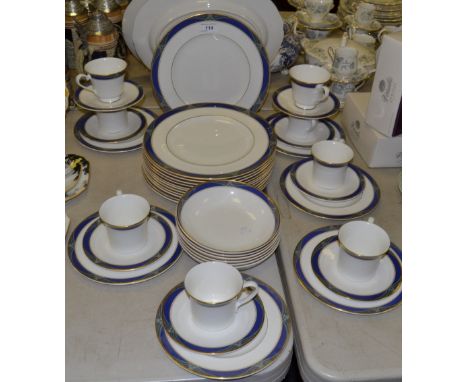 A Royal Doulton Regalia pattern part dinner and tea service
