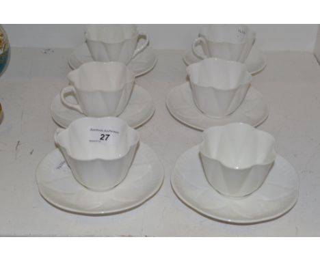 A Shelley blanc de chine part tea service