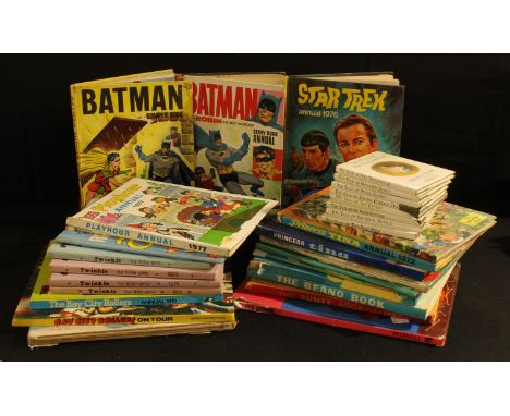 Children's Books - annuals, Batman, Magic Roundabout, Sooty, Twinkle, Rupert, Mary Mungo &amp; Midge, Star Trek, Beano, Beatr