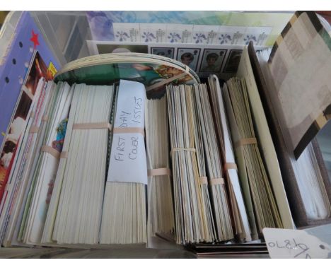 Collection of first day covers, postcards, stamps &amp; others 