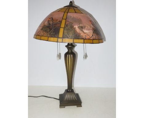 Modern lamp with heavy base