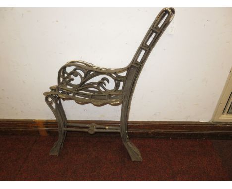 Pair of Victorian bench ends 