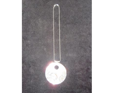 Silver Dolphin &amp; mother of pearl necklace