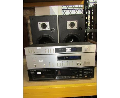 A Pioneer Hi-Fi stereo equipment comprising multi play Compact disc player model PD-M610, synthesized stereo Pioneer stereo t