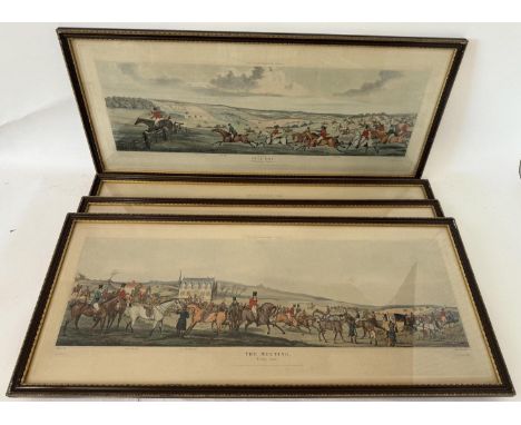 Thomas Sutherland After Henry Alken - A set of four hunting prints titled 'The Leicestershire Covers', to include: 'The Meeti